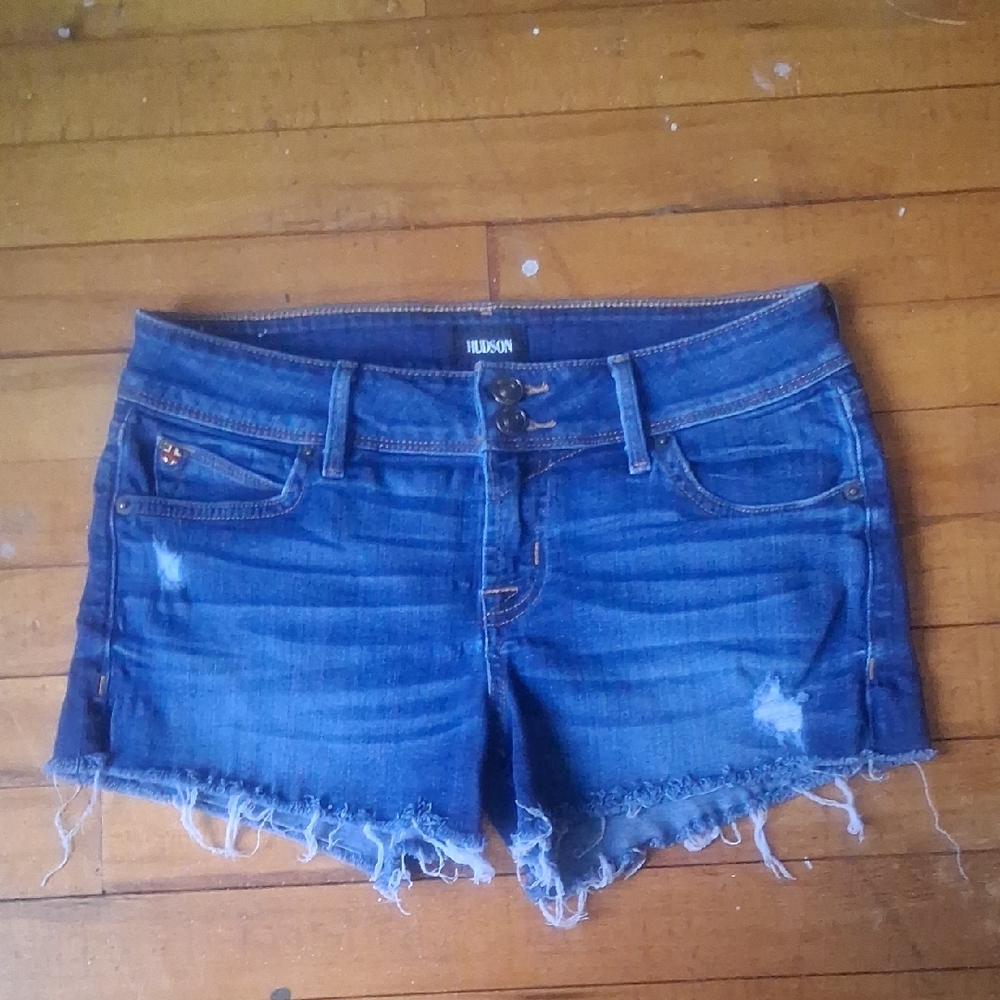 Hudson 25 Mid Thigh Croxley Short Raw Hem